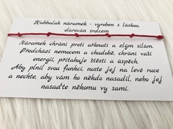 7 uzlů - kabbalah náramek - klasik