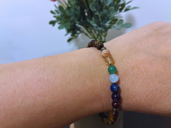 Partnerské čakrové náramky Harmony & Tiger Eye