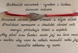 Kabbalah náramek s andělským křídlem