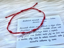 Kabbalah náramek 7 uzlů, zdvojená šňůrka