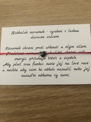 Kabbalah náramek s minerálem Hematit ve tvaru srdce