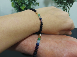 Partnerské čakrové náramky Lava Energy – Set 2 ks