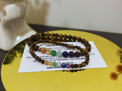 Partnerské čakrové náramky Harmony & Tiger Eye