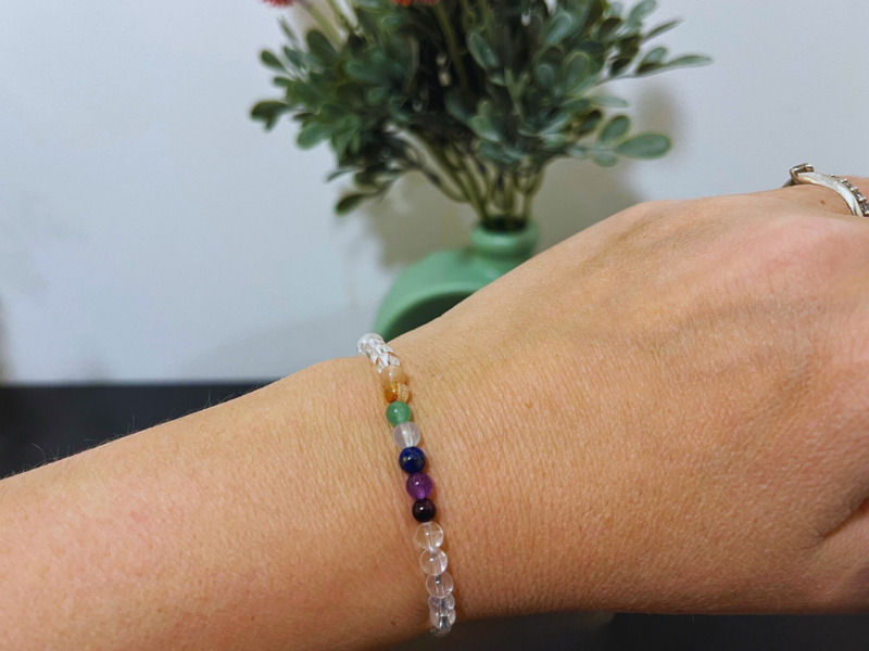 Čakrový náramek Crystal Pure – 7A Exclusive