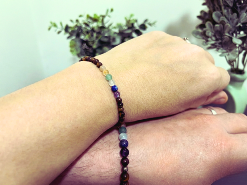 Partnerské čakrové náramky Harmony & Tiger Eye